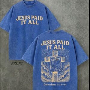 Men's Blue Graphic Tee - Inspirational Design